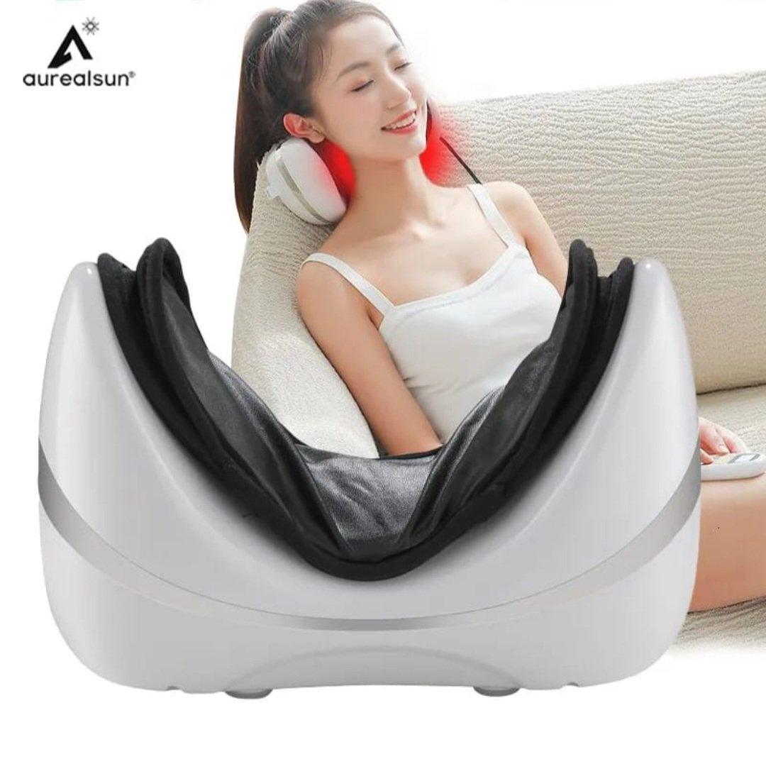 Car And Home Electric Massage Pillow Wireless Kneading Neck Shoulder Massage Pillow With Heat :-*