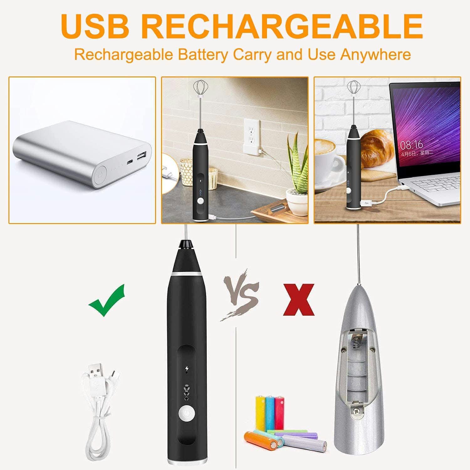 USB Rechargeable Coffee Beater / Frother