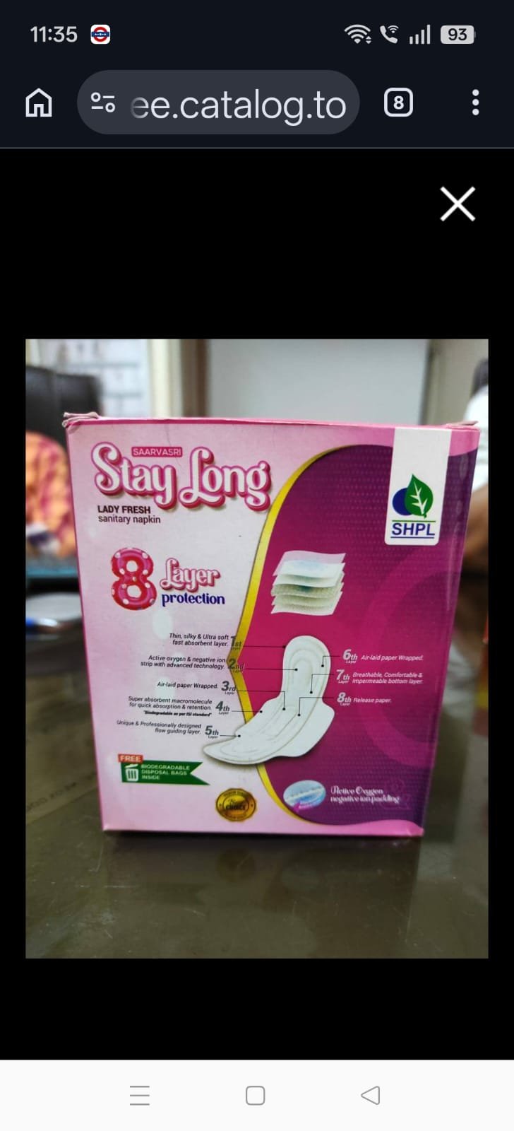 Anion Sanitary Napkin/ Pad